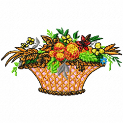 Flowers Embroidery Design 1